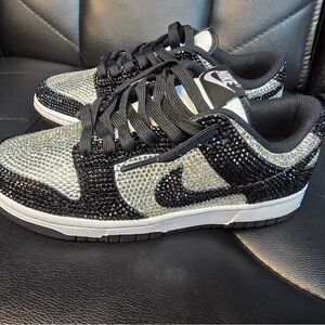 Custom crystal Nike Panda / dunks!! Unisex